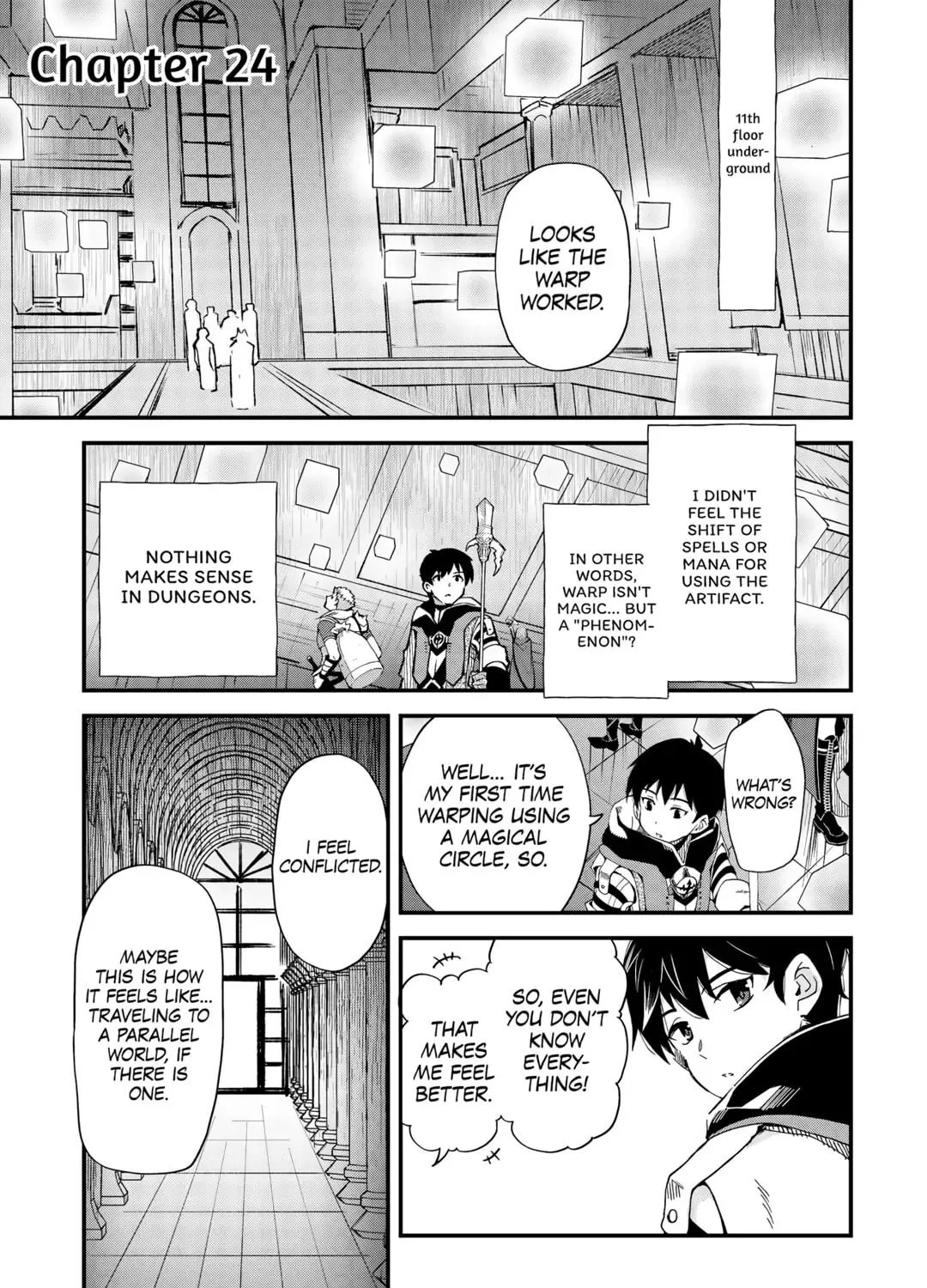 Ochikobore “1” Mahou Tsukai wa, Kyou mo Muishiki ni Cheat wo Tsukau Chapter 24 page 1 - 