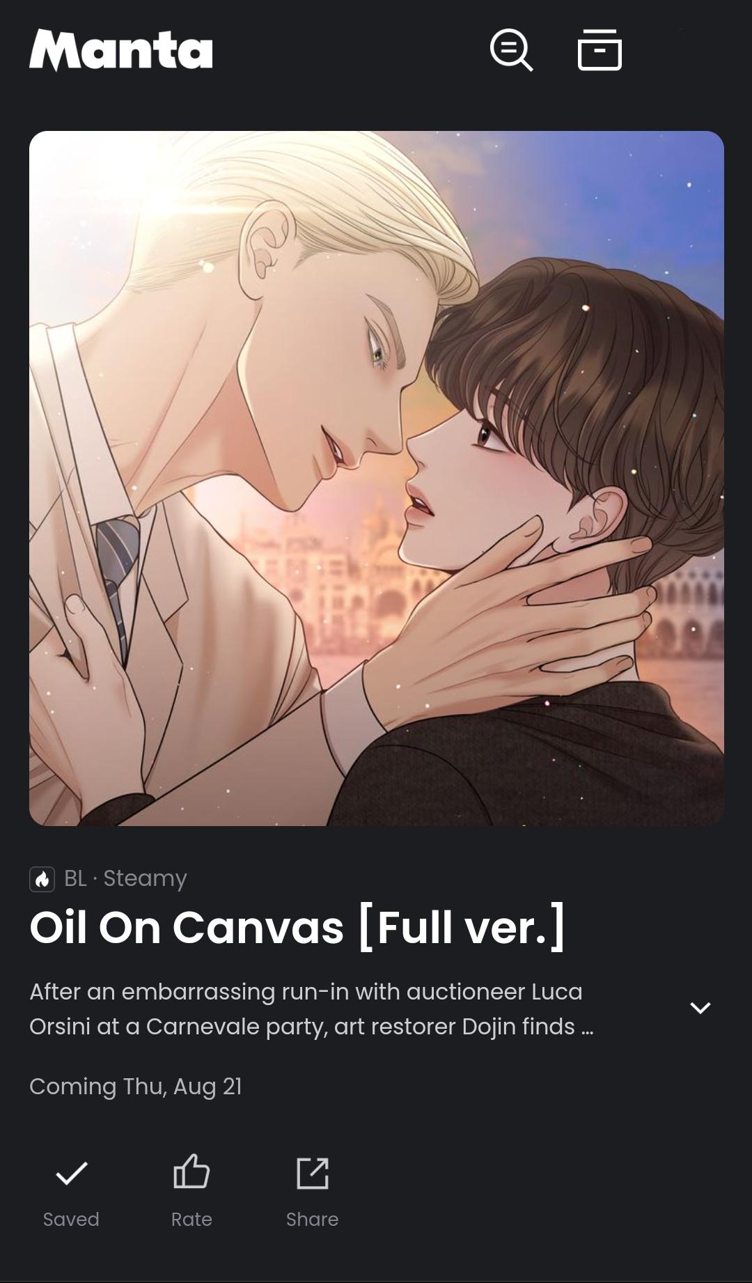 Oil on Canvas Chapter 11.1 page 1 - 