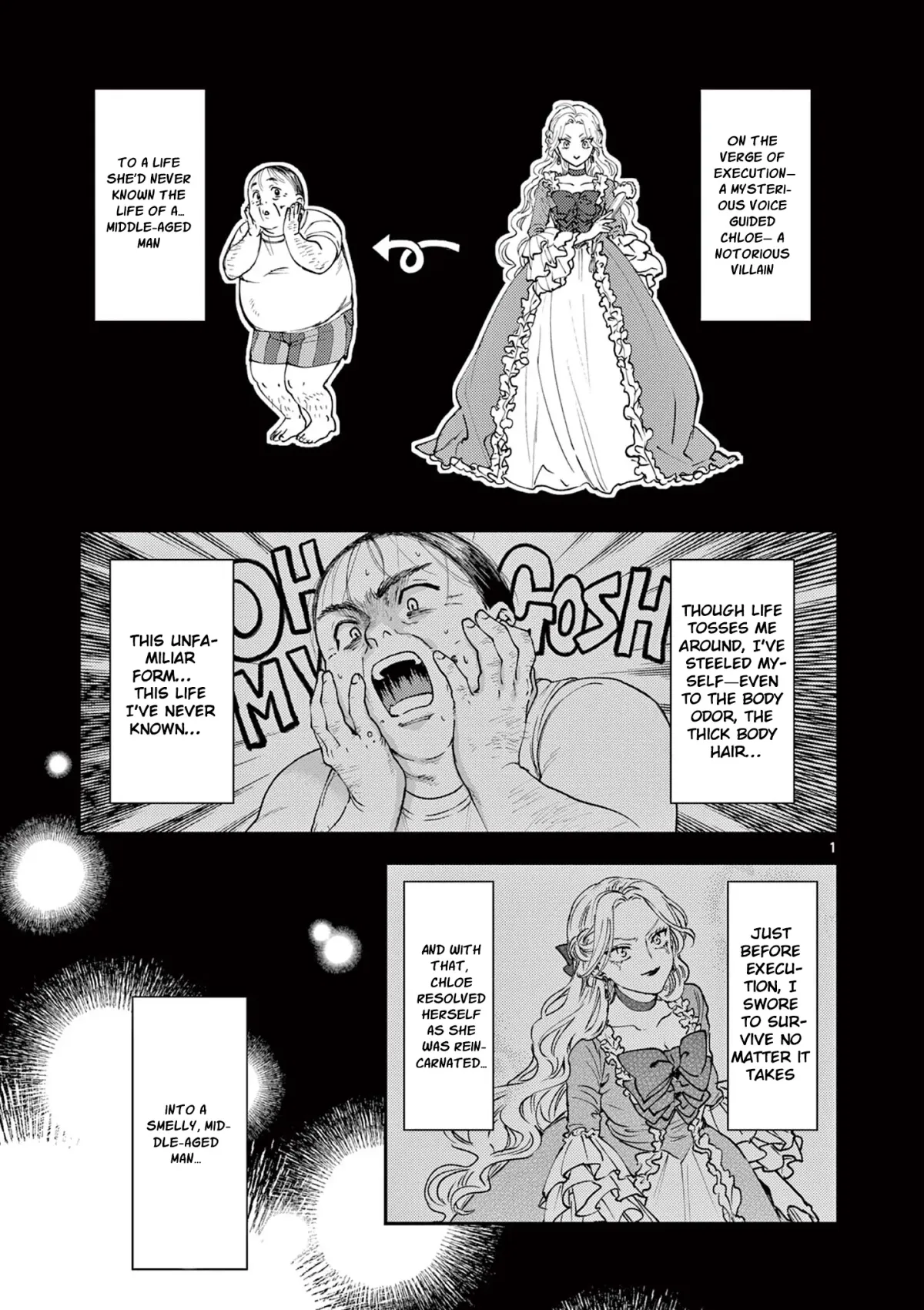 Oji Tensei ~Akuyaku Reijou no Kareinaru Seikatsu~ おじ転生～悪役令嬢の加齢なる生活～ Chapter 2 page 1 - 