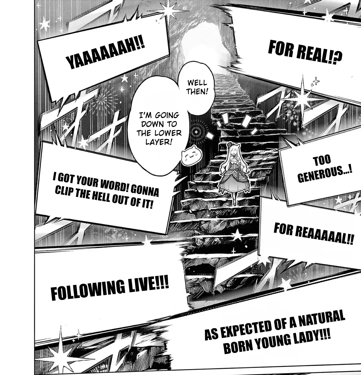 Ojousama-kei Teihen Dungeon Haishinsha, Meiwaku-kei o Bokottara Bazutte Densetsu ni Nattemasu wa!? Chapter 5 page 43 - 