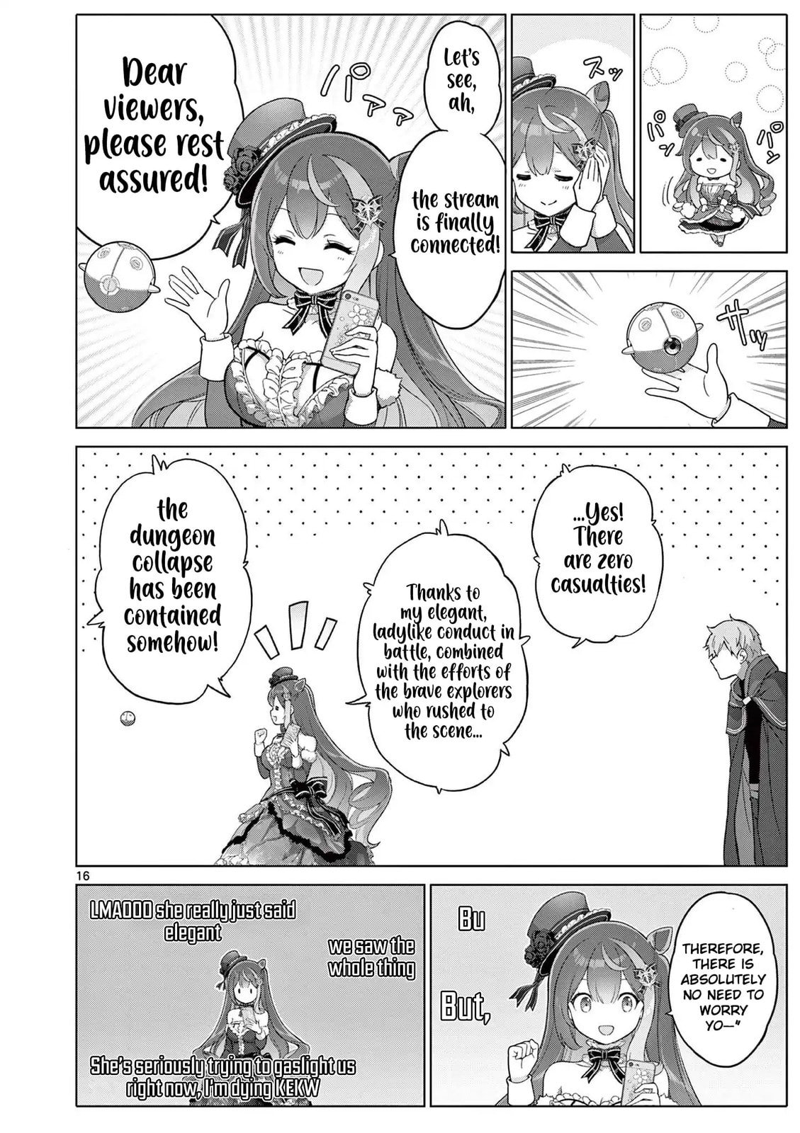 Ojousama-kei Teihen Dungeon Haishinsha, Meiwaku-kei wo Bokottara Bazutte Densetsu ni Nattemasu wa!? Chapter 21 page 15 - 
