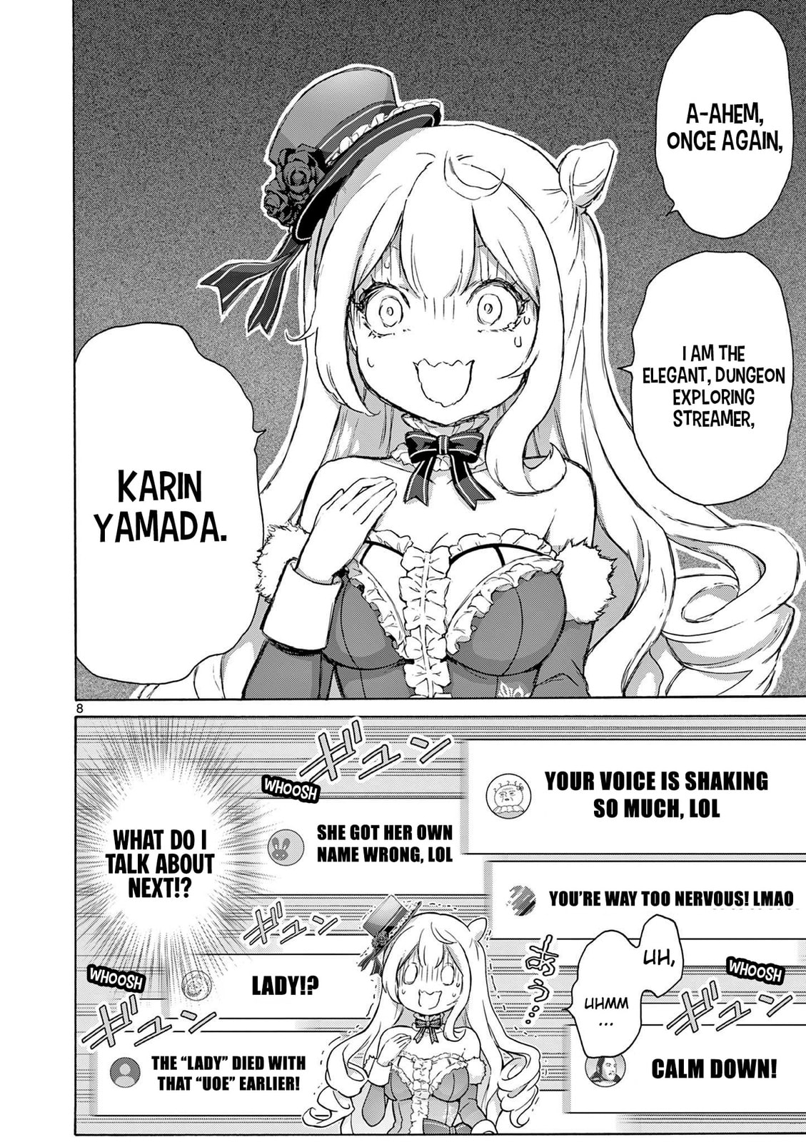 Ojousama-kei Teihen Dungeon Haishinsha, Meiwaku-kei wo Bokottara Bazutte Densetsu ni Nattemasu wa!? Chapter 3 page 8 - 