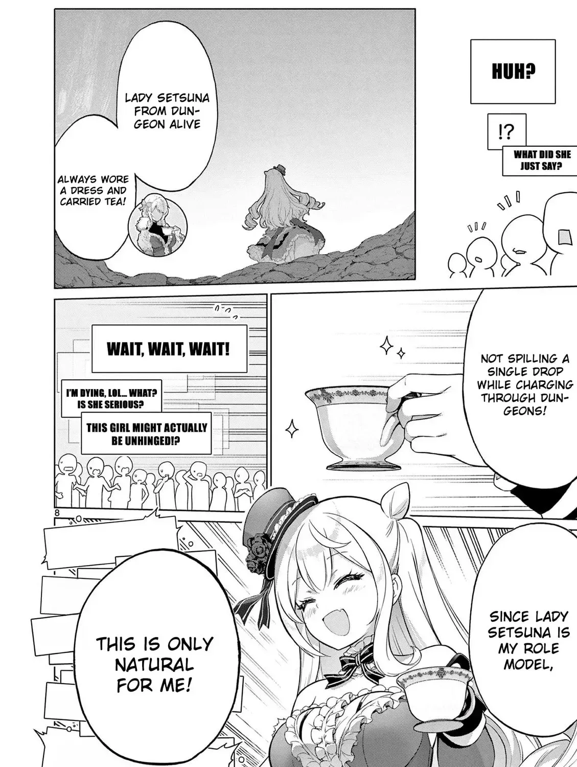 Ojousama-kei Teihen Dungeon Haishinsha, Meiwaku-kei wo Bokottara Bazutte Densetsu ni Nattemasu wa!? Chapter 5 page 17 - 