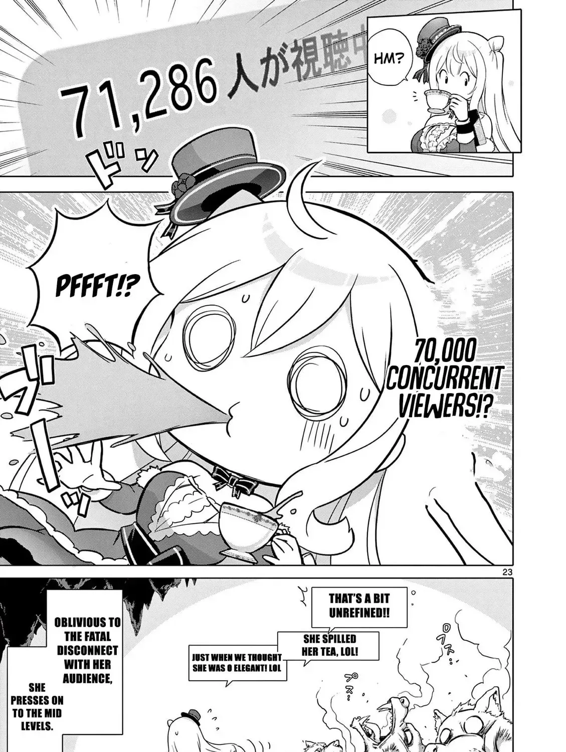 Ojousama-kei Teihen Dungeon Haishinsha, Meiwaku-kei wo Bokottara Bazutte Densetsu ni Nattemasu wa!? Chapter 5 page 45 - 
