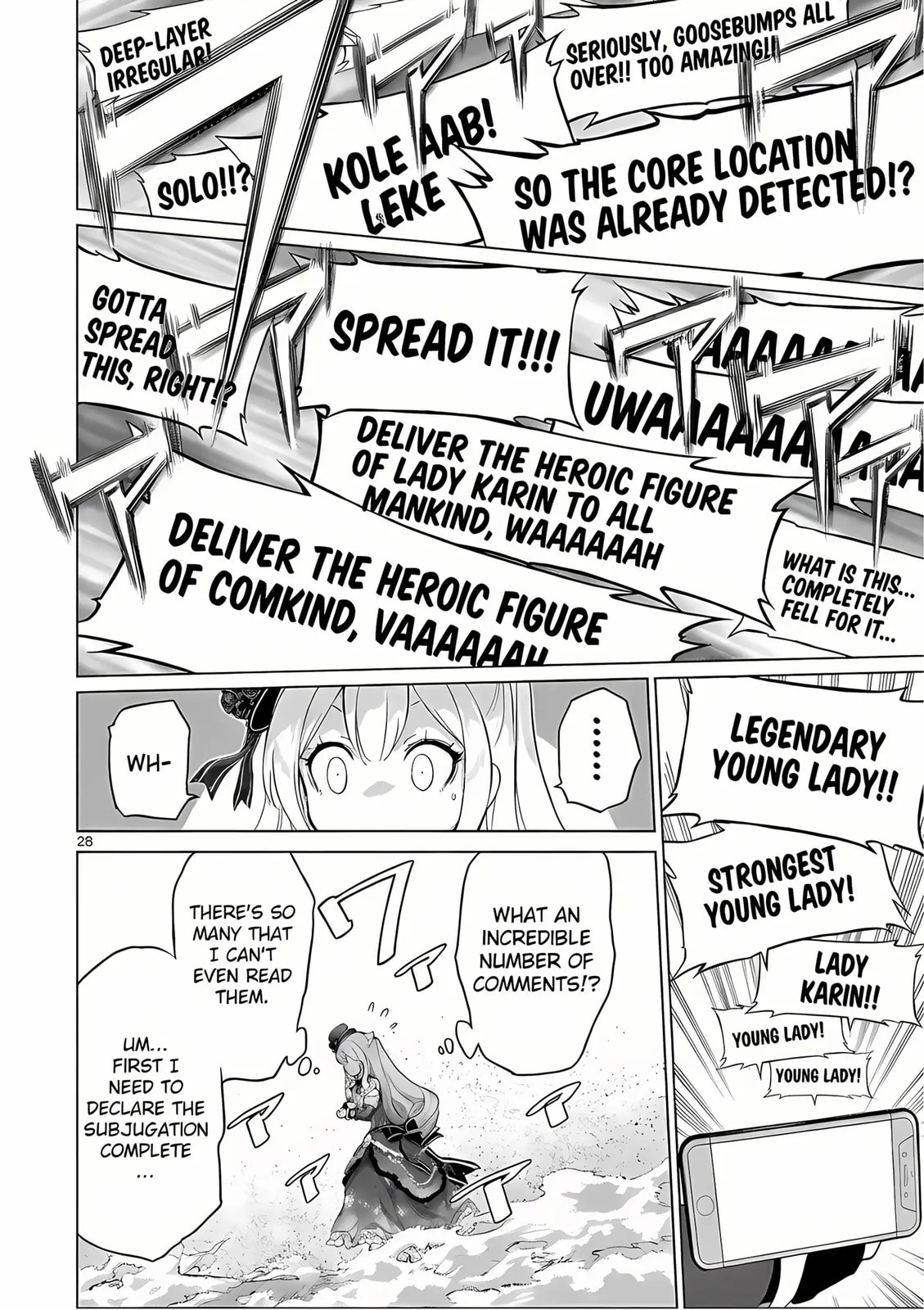 Ojousama-kei Teihen Dungeon Haishinsha, Meiwaku-kei wo Bokottara Bazutte Densetsu ni Nattemasu wa!? Chapter 7 page 27 - 
