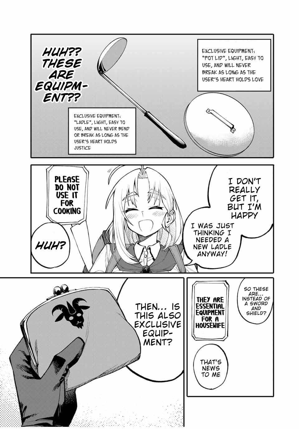 Okaasan Boukensha, Login Bonus de Skill "Shufu" ni Mezamemashita. Shuuichi Moraeru Chirashi de Boukensha Seikatsu Ganbarimasu! Chapter 1 page 20 - 