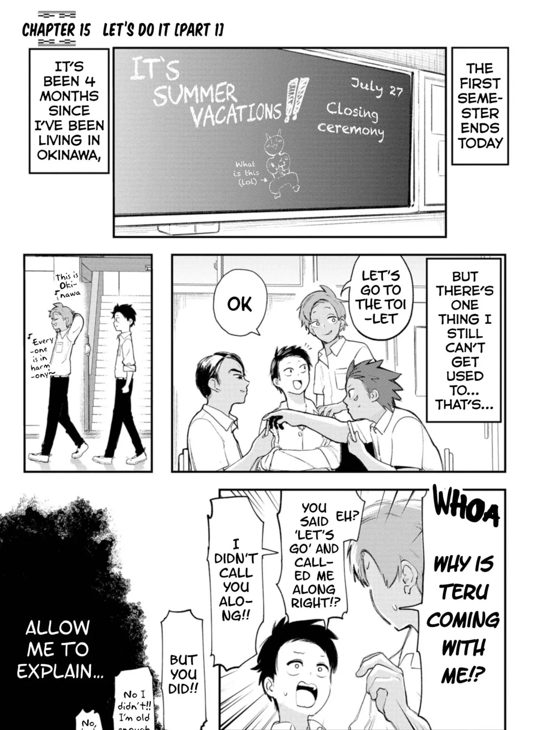 Okinawa de Suki ni Natta Ko ga Hougen Sugite Tsura Sugiru Chapter 15 page 1 - 