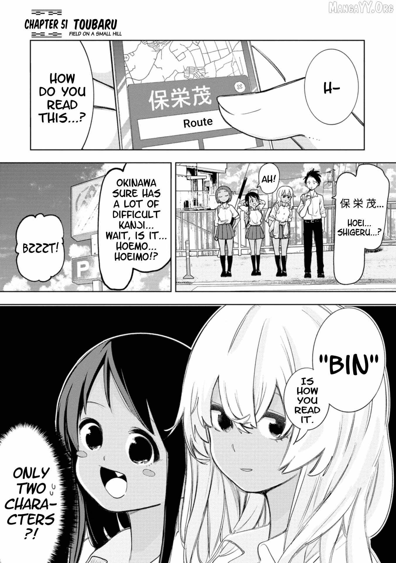 Okinawa de Suki ni Natta Ko ga Hougen Sugite Tsura Sugiru Chapter 51 page 1 - 