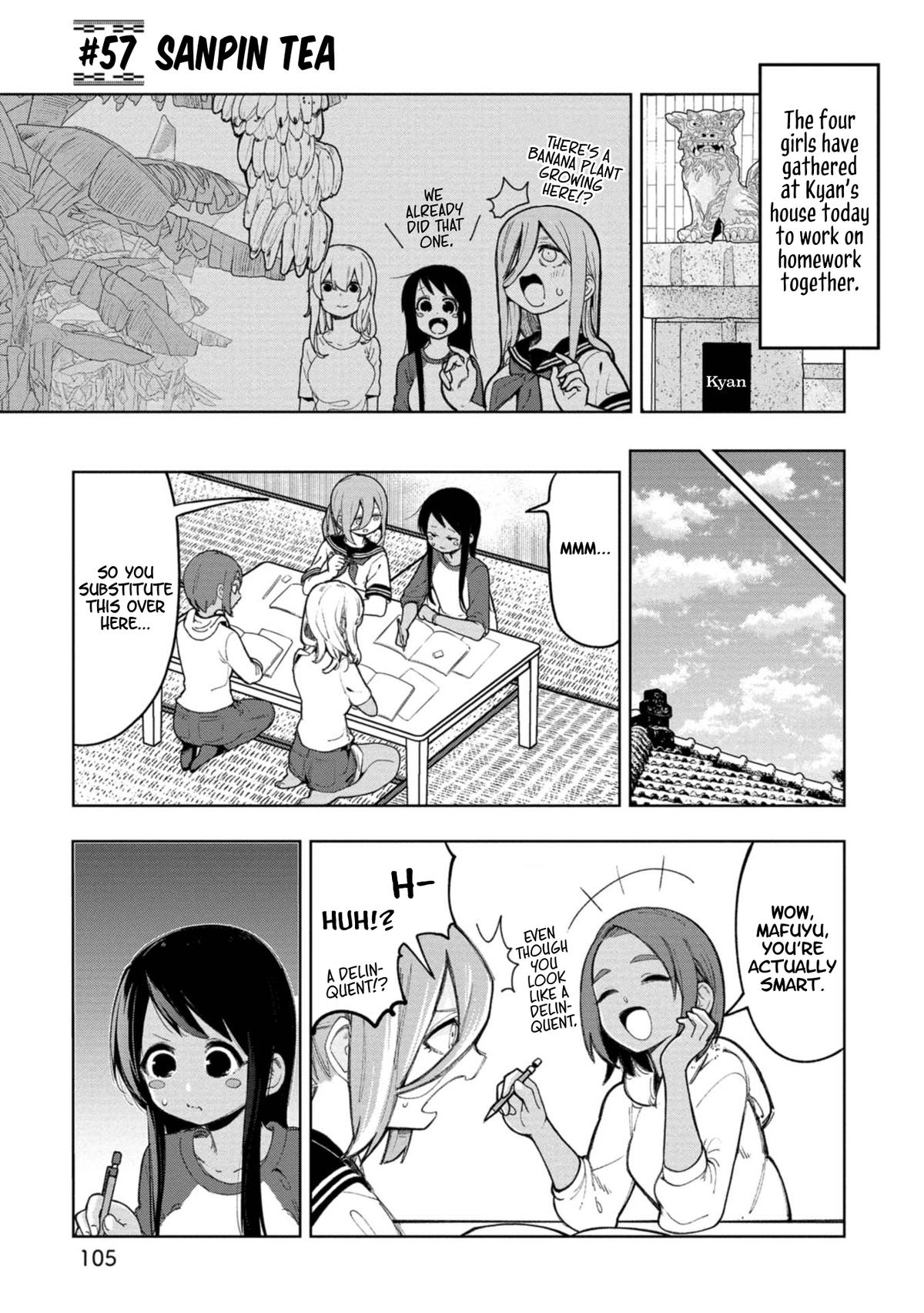Okinawa de Suki ni Natta Ko ga Hougen Sugite Tsura Sugiru Chapter 57 page 1 - 