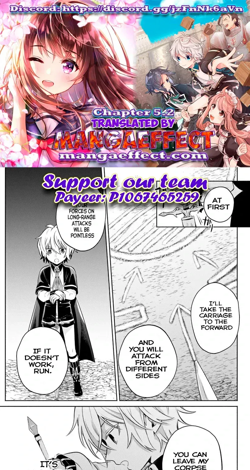 Okiraku Ryoushu no Tanoshii Ryouchi Bouei ~Seisan-kei Majutsu de Na mo na Kimura wo Saikyou no Jousai Toshi ni~ Chapter 5.2 page 1 - 
