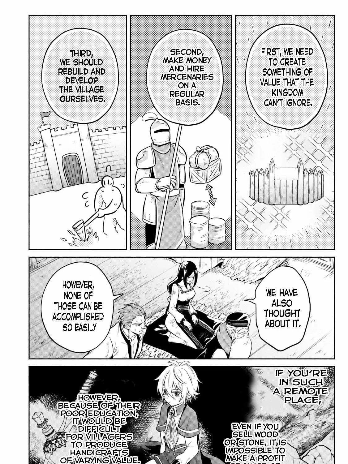 Okiraku Ryoushu no Tanoshii Ryouchi Bouei ~Seisan-kei Majutsu de Na mo na Kimura wo Saikyou no Jousai Toshi ni~ Chapter 7.1 page 23 - 