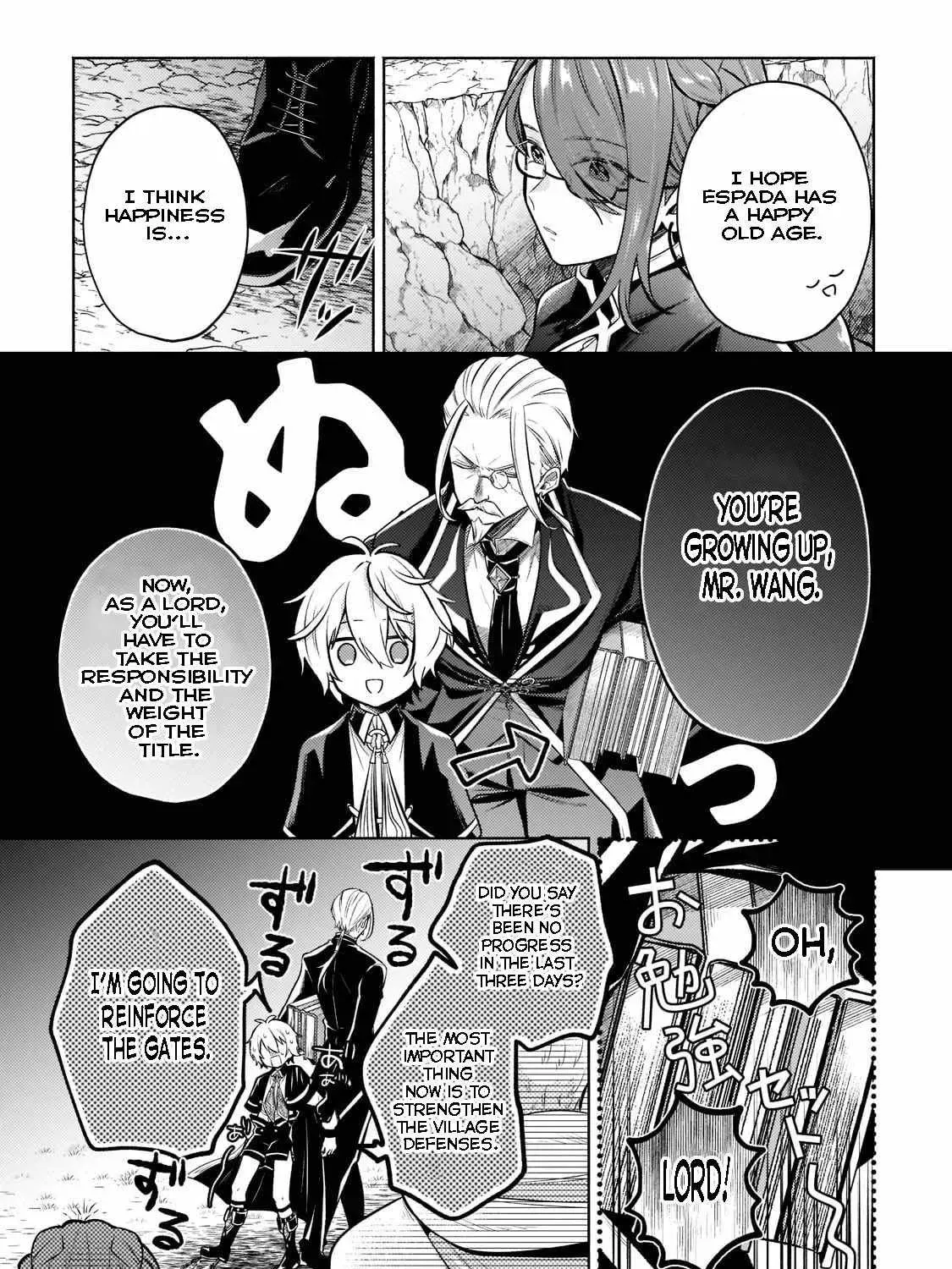 Okiraku Ryoushu no Tanoshii Ryouchi Bouei ~Seisan-kei Majutsu de Na mo na Kimura wo Saikyou no Jousai Toshi ni~ Chapter 9.1 page 5 - 