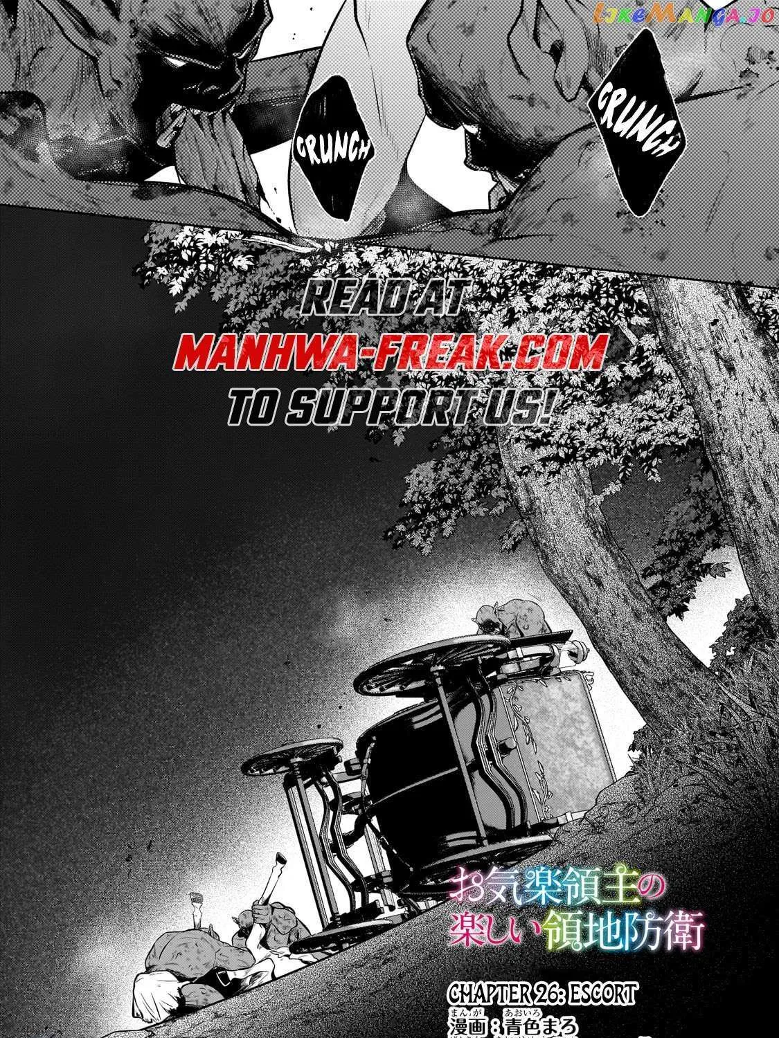 Okiraku Ryoushu no Tanoshii Ryouchi Bouei Chapter 26.1 page 1 - 