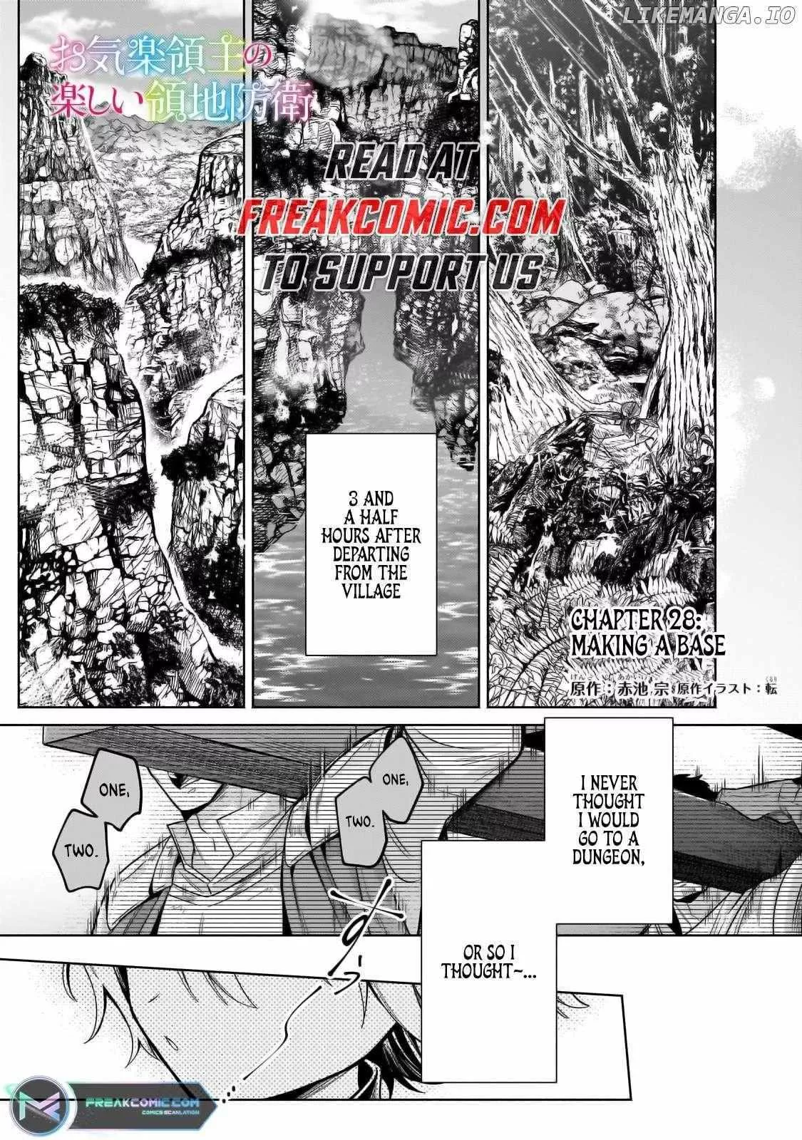 Okiraku Ryoushu no Tanoshii Ryouchi Bouei Chapter 28 page 1 - 