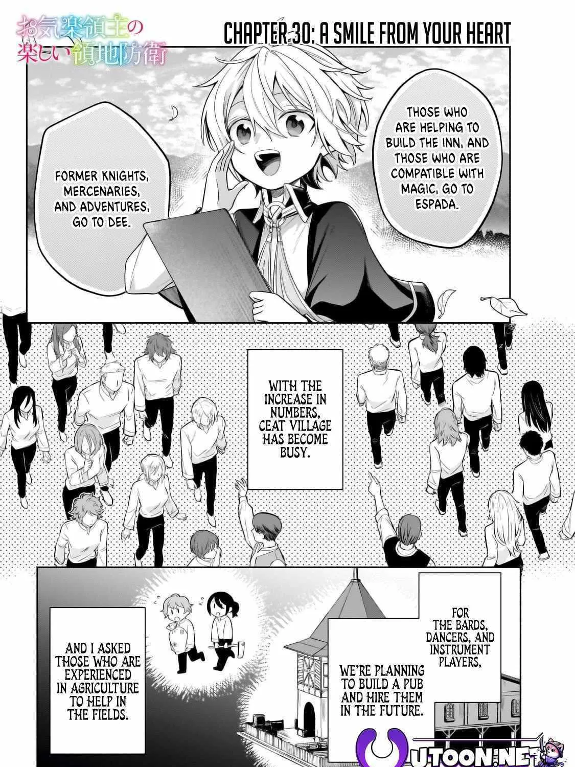 Okiraku Ryoushu no Tanoshii Ryouchi Bouei Chapter 30 page 3 - 