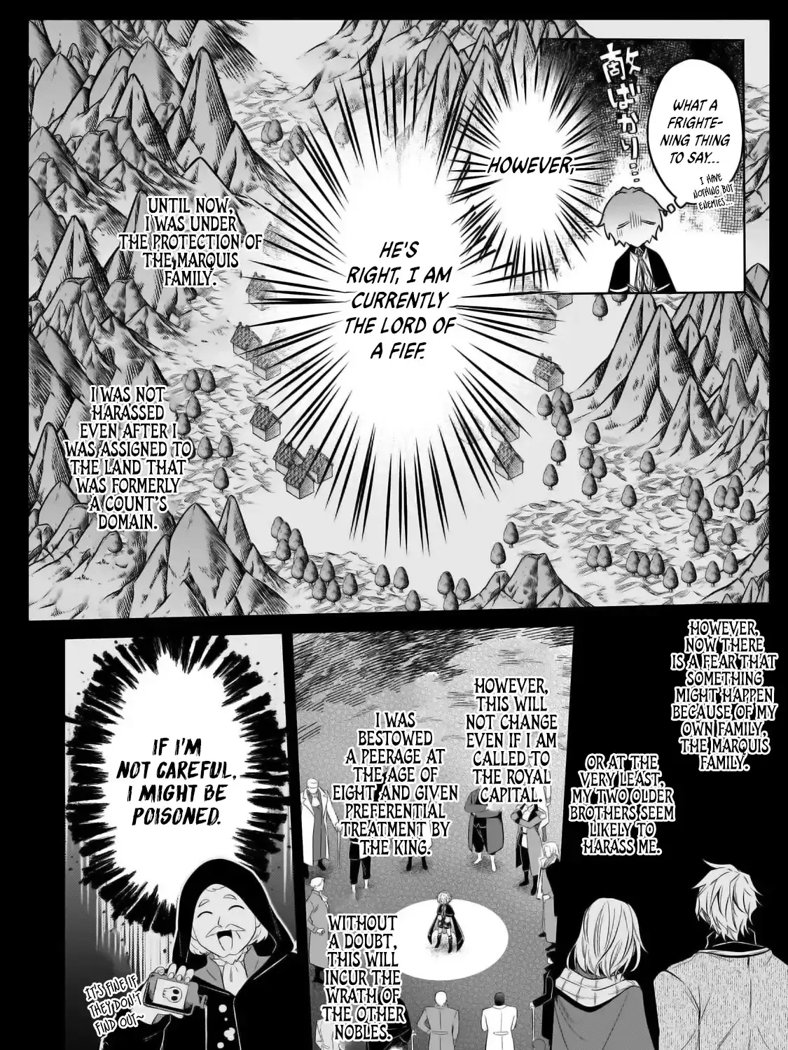 Okiraku Ryoushu no Tanoshii Ryouchi Bouei Chapter 34.1 page 12 - 