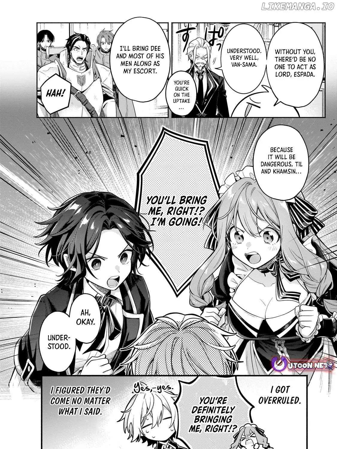 Okiraku Ryoushu no Tanoshii Ryouchi Bouei Chapter 36.2 page 11 - 