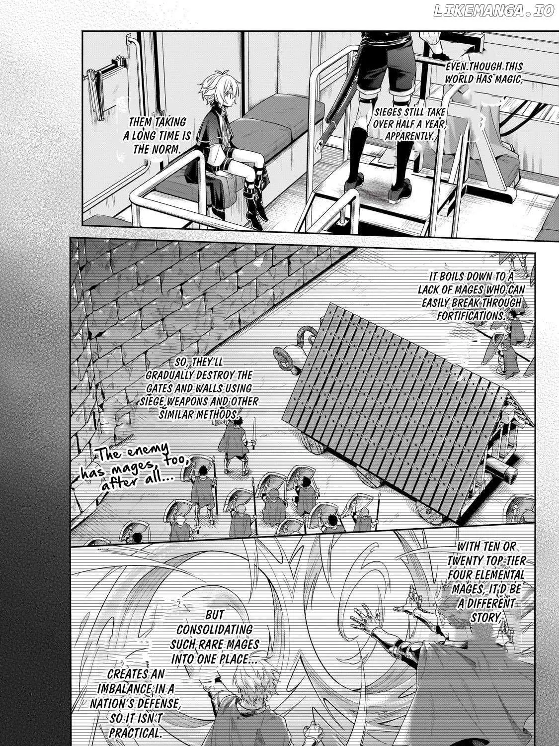 Okiraku Ryoushu no Tanoshii Ryouchi Bouei Chapter 36.3 page 21 - 