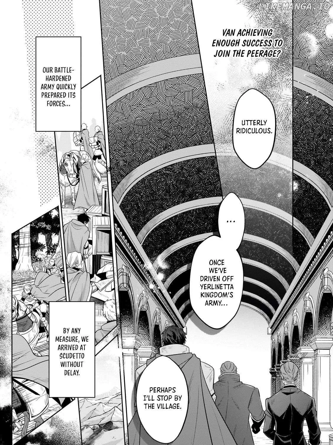 Okiraku Ryoushu no Tanoshii Ryouchi Bouei Chapter 37.1 page 10 - 