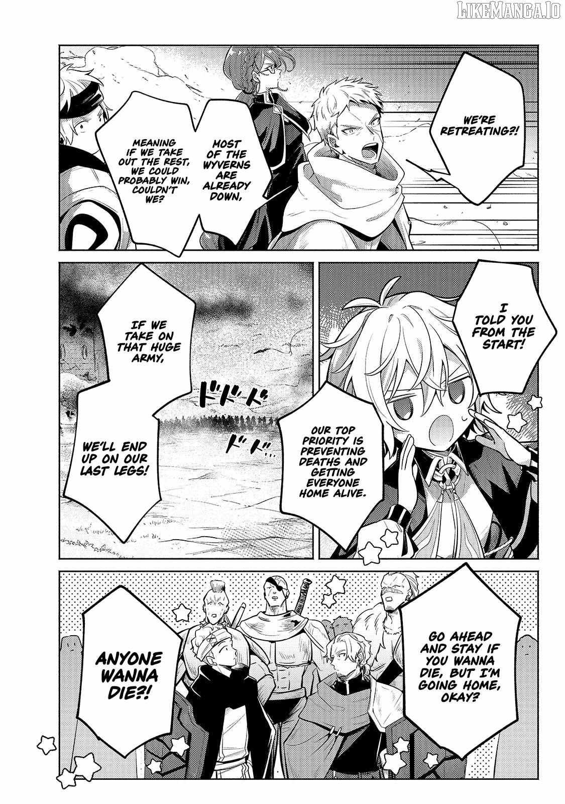 Okiraku Ryoushu no Tanoshii Ryouchi Bouei Chapter 39.1 page 12 - 