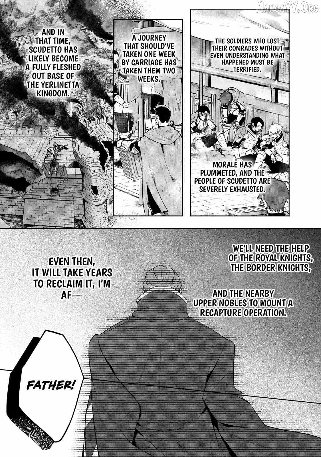 Okiraku Ryoushu no Tanoshii Ryouchi Bouei Chapter 40.1 page 19 - 