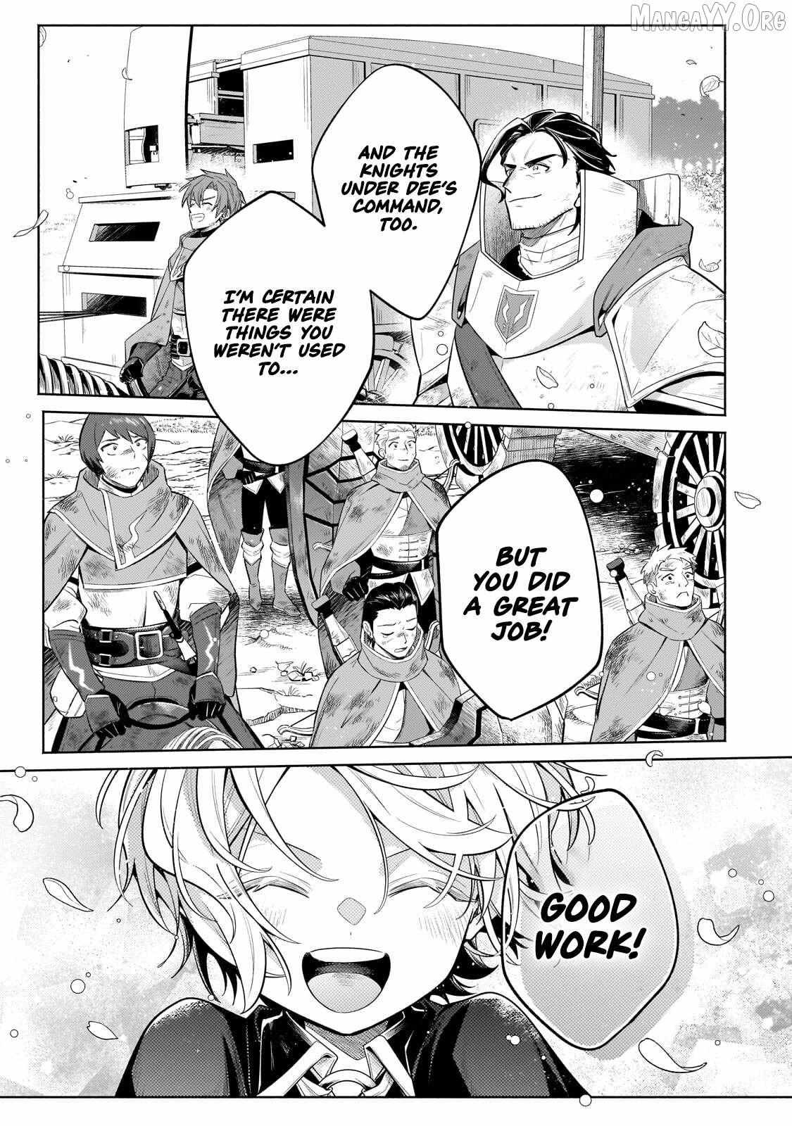 Okiraku Ryoushu no Tanoshii Ryouchi Bouei Chapter 40.1 page 5 - 