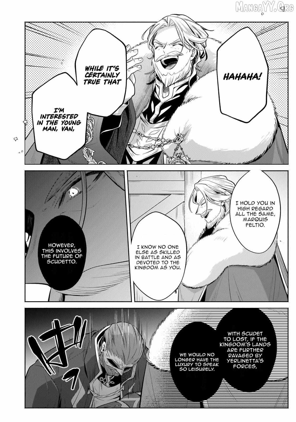 Okiraku Ryoushu no Tanoshii Ryouchi Bouei Chapter 40.3 page 12 - 