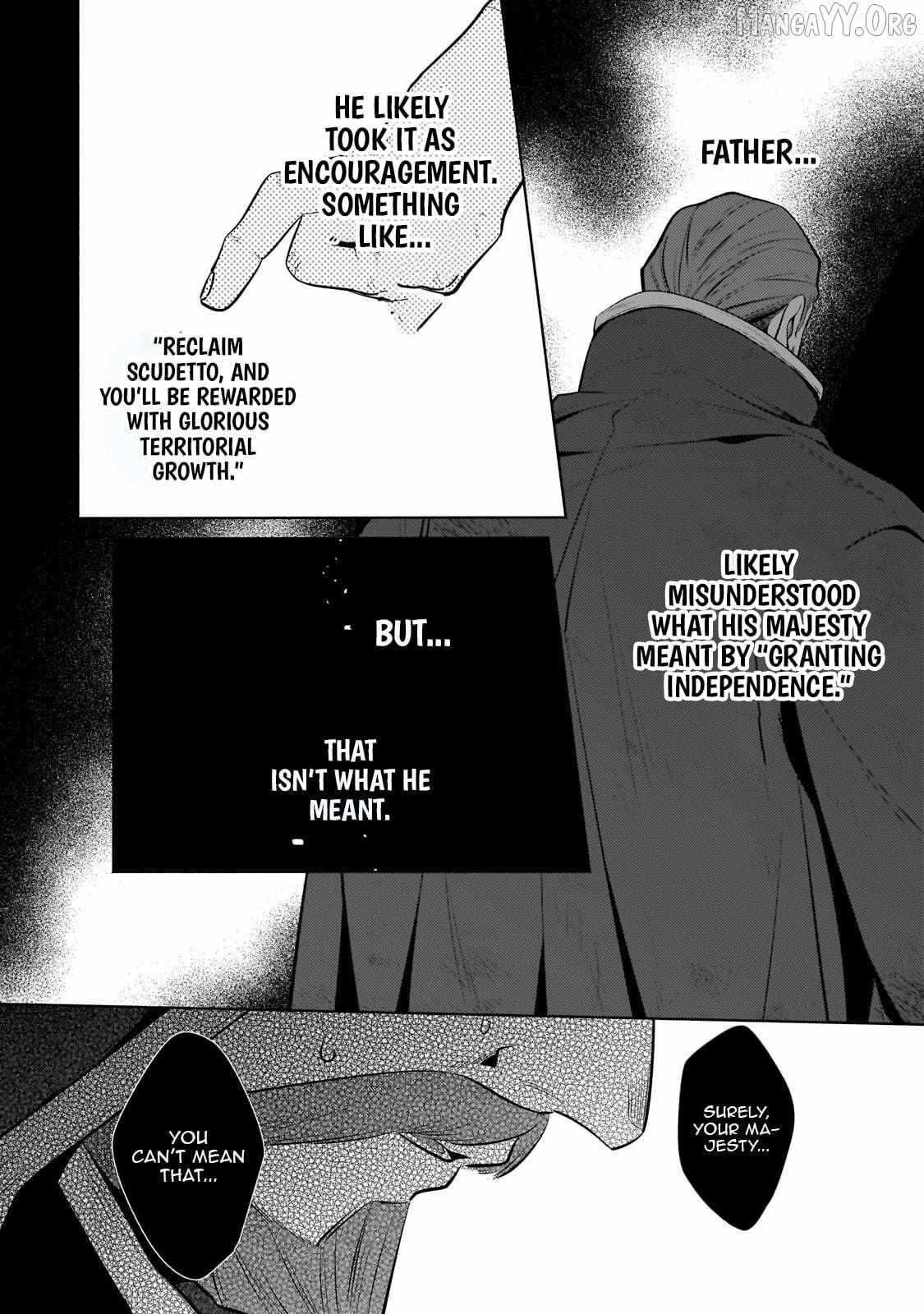 Okiraku Ryoushu no Tanoshii Ryouchi Bouei Chapter 40.3 page 10 - 