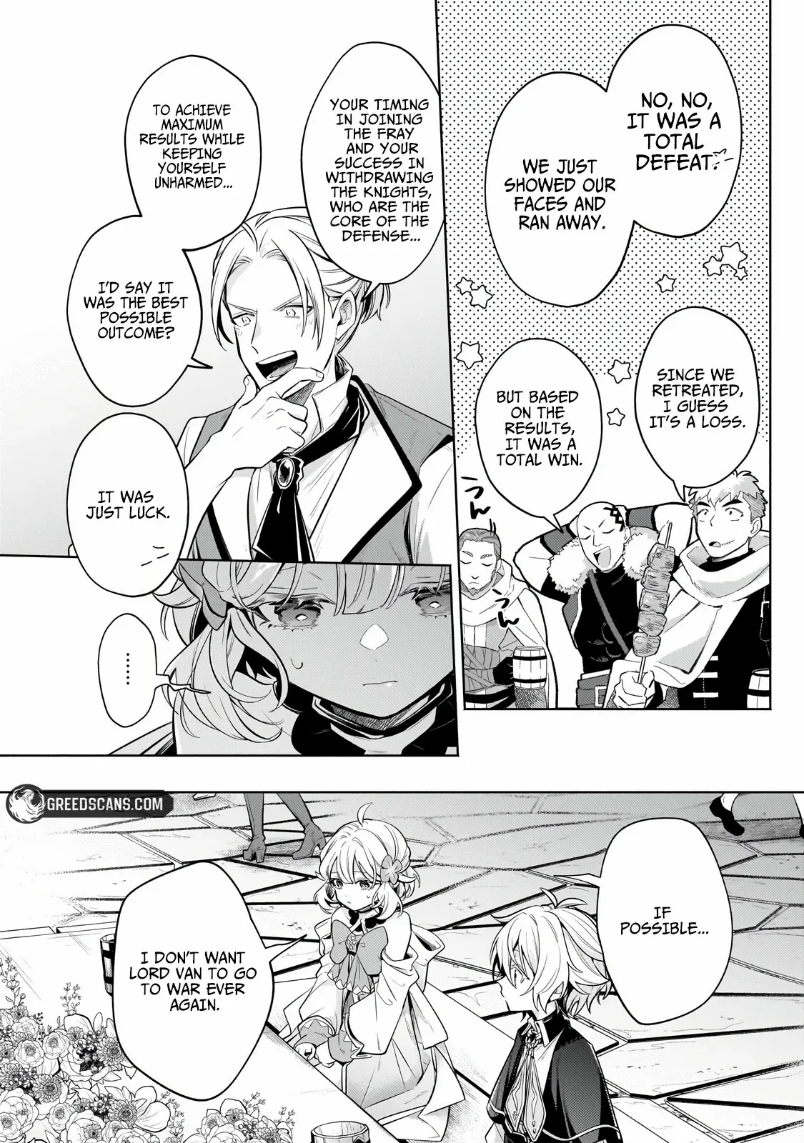Okiraku Ryoushu no Tanoshii Ryouchi Bouei Chapter 41.1 page 15 - 