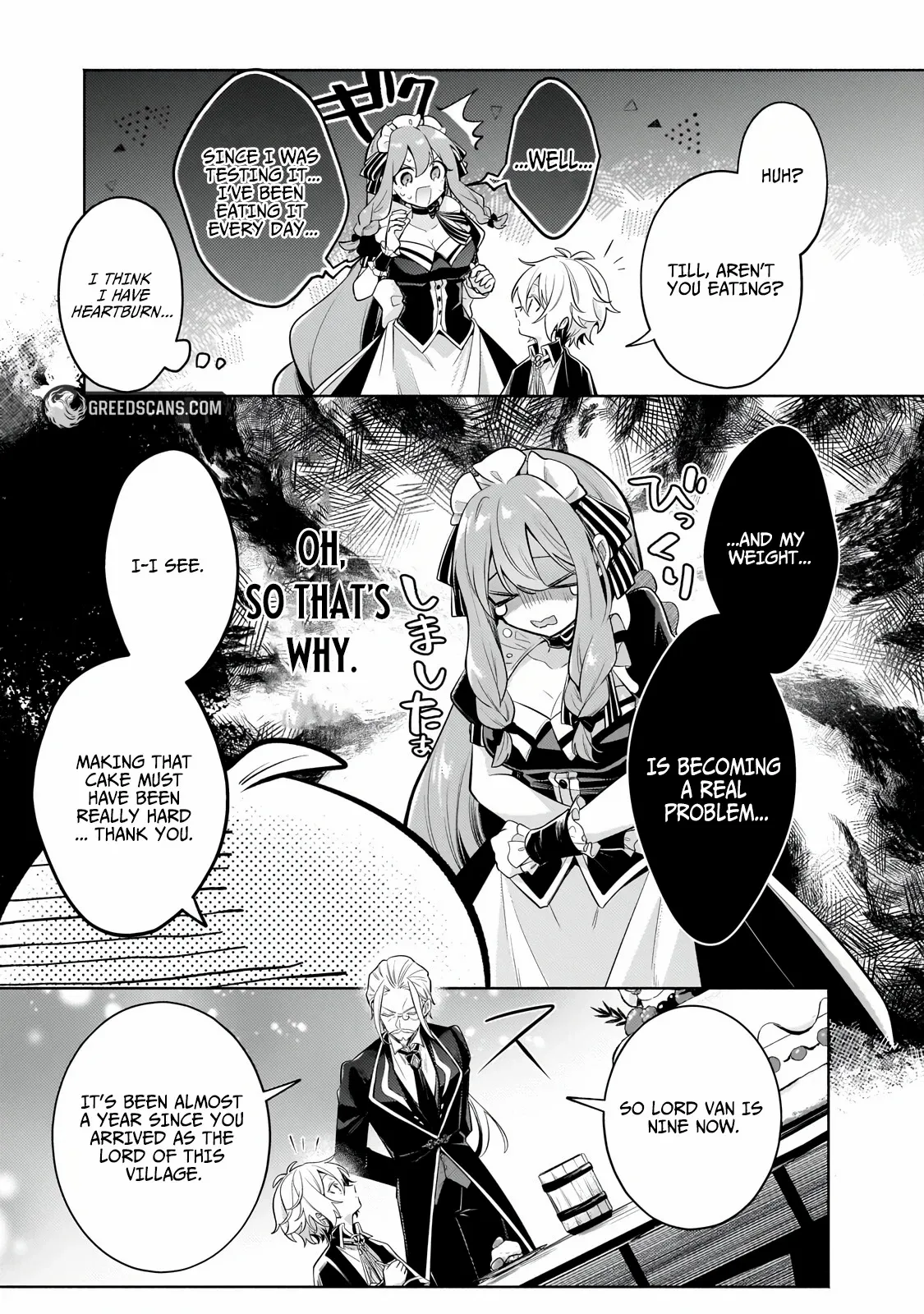 Okiraku Ryoushu no Tanoshii Ryouchi Bouei Chapter 41.1 page 8 - 
