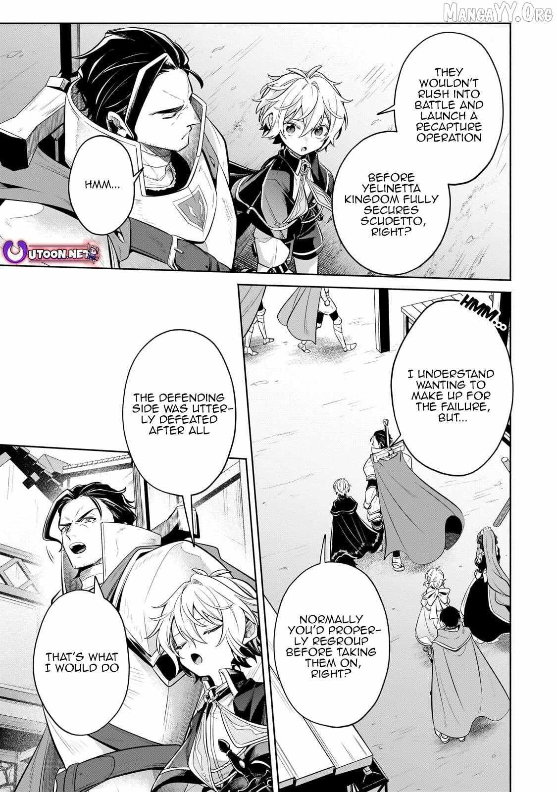 Okiraku Ryoushu no Tanoshii Ryouchi Bouei Chapter 41.2 page 12 - 