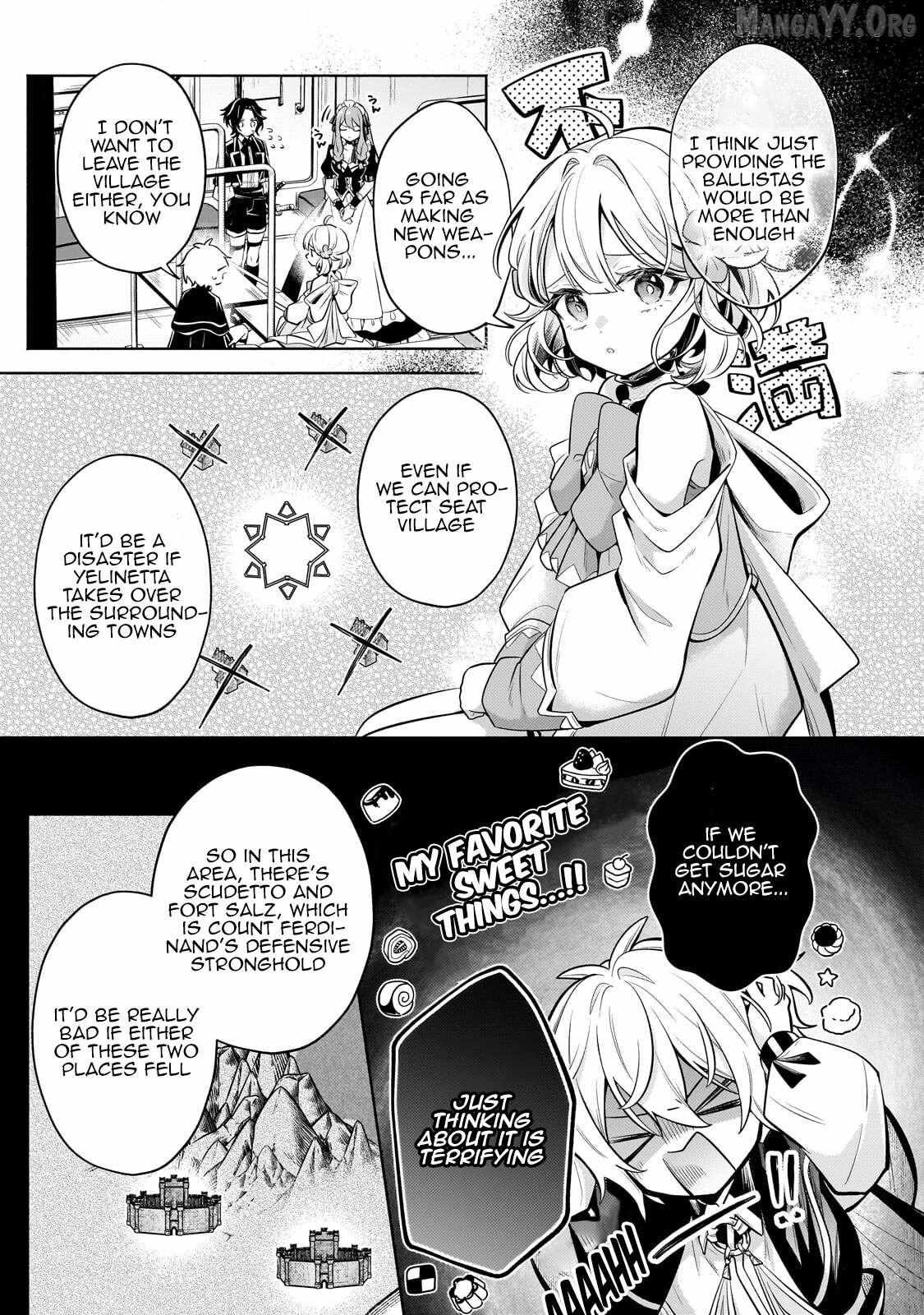 Okiraku Ryoushu no Tanoshii Ryouchi Bouei Chapter 41.2 page 6 - 