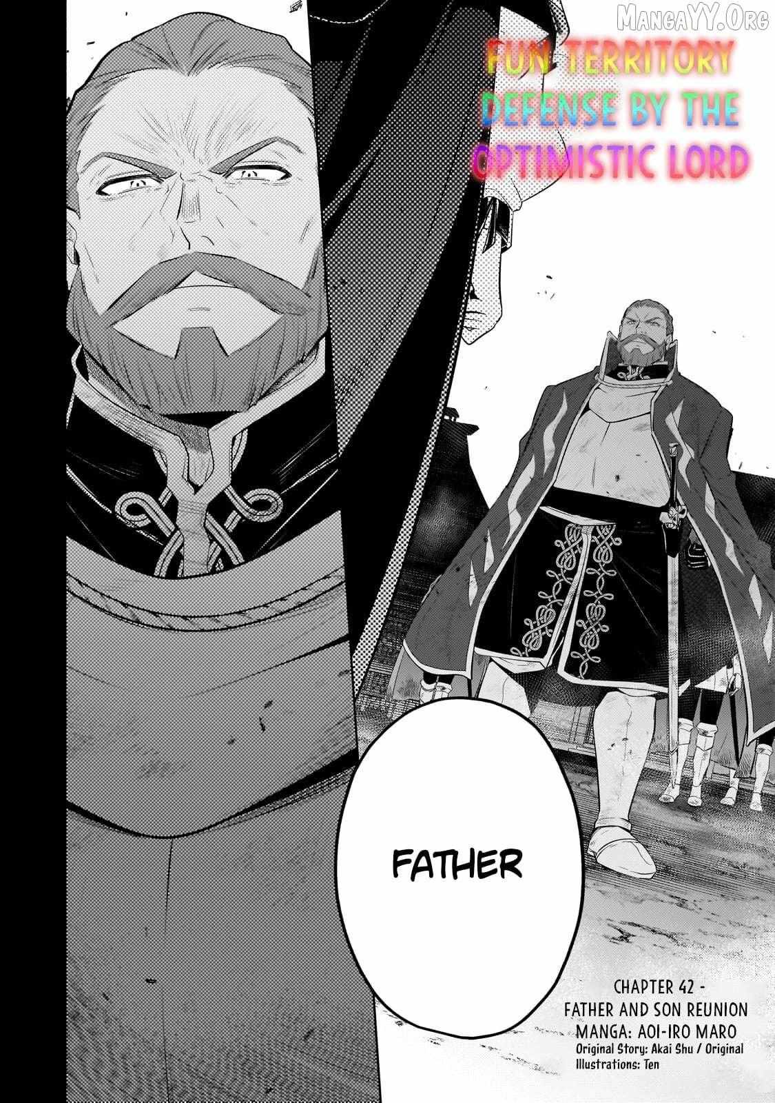 Okiraku Ryoushu no Tanoshii Ryouchi Bouei Chapter 42.1 page 2 - 