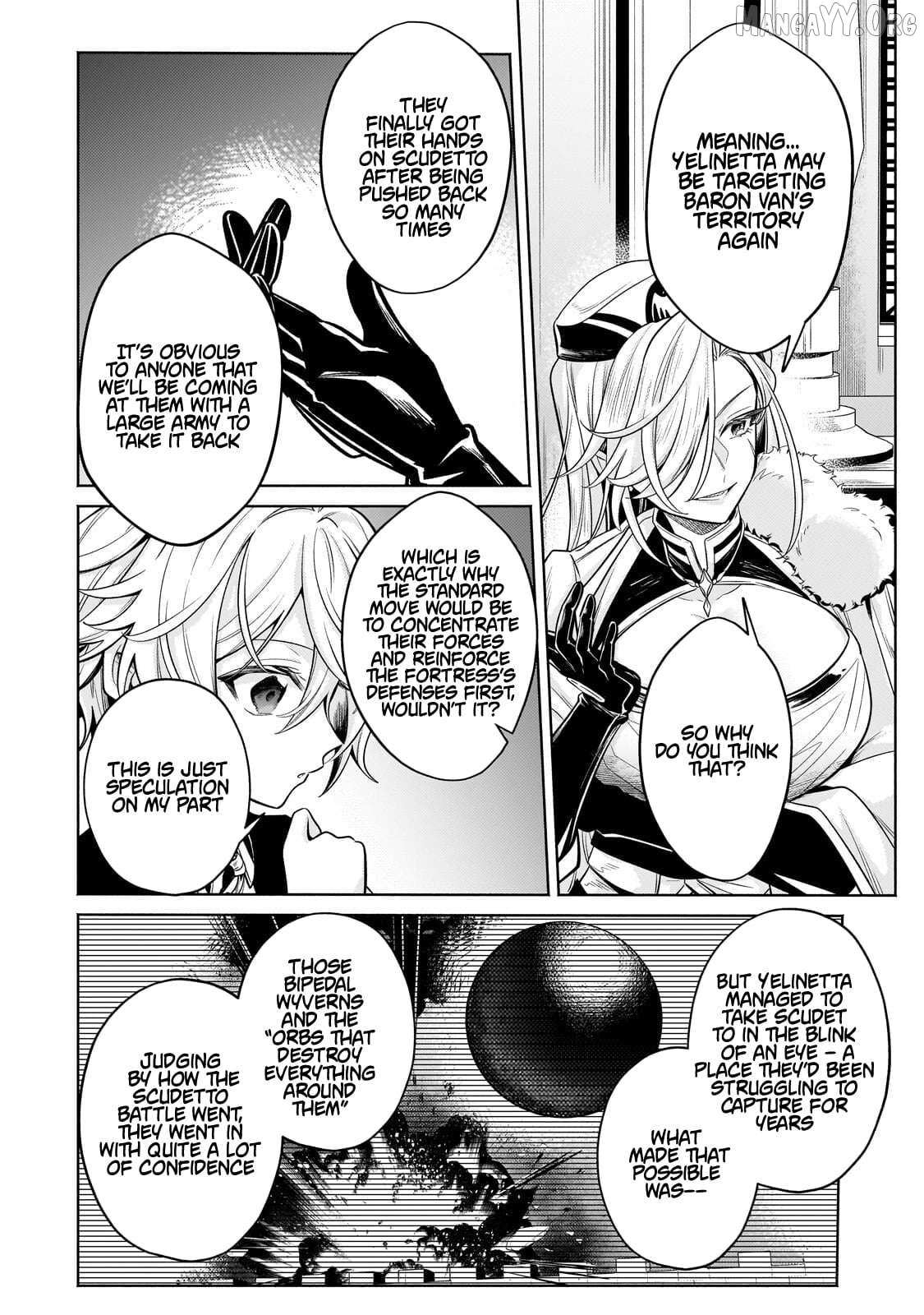 Okiraku Ryoushu no Tanoshii Ryouchi Bouei Chapter 42.2 page 4 - 