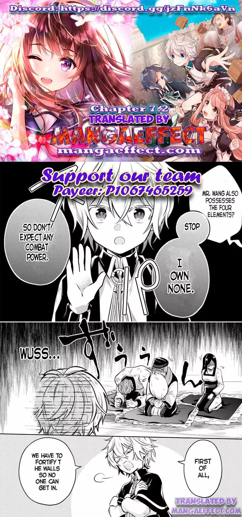 Okiraku Ryoushu no Tanoshii Ryouchi Bouei Chapter 7.2 page 1 - 