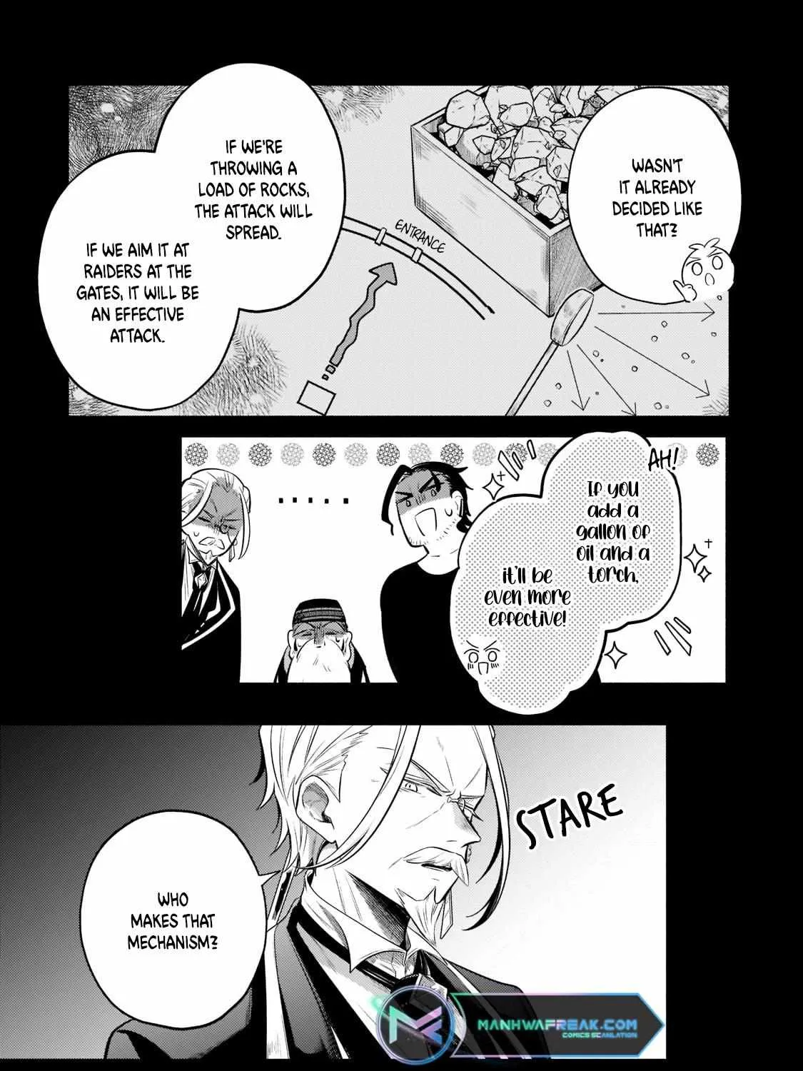 Okiraku Ryoushu no Tanoshii Ryouchi Bouei Chapter 8 page 11 - 