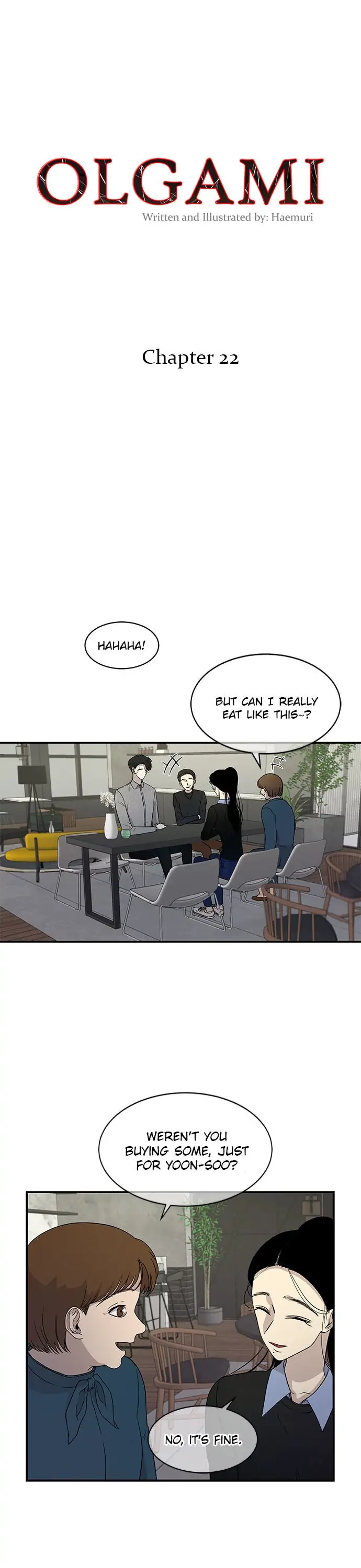 Olgami Chapter 22 page 1 - 