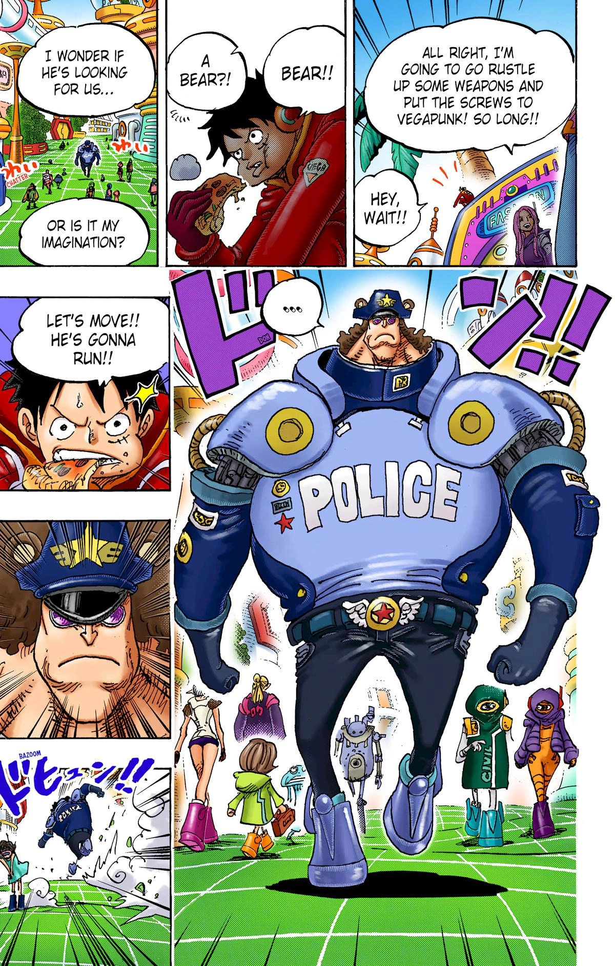 One Piece (Official Colored) Chapter 1063 page 5 - 