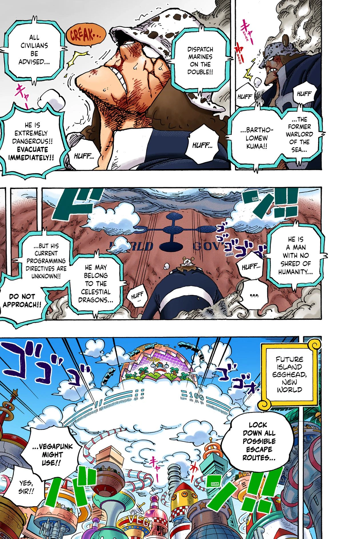 One Piece (Official Colored) Chapter 1071 page 5 - 