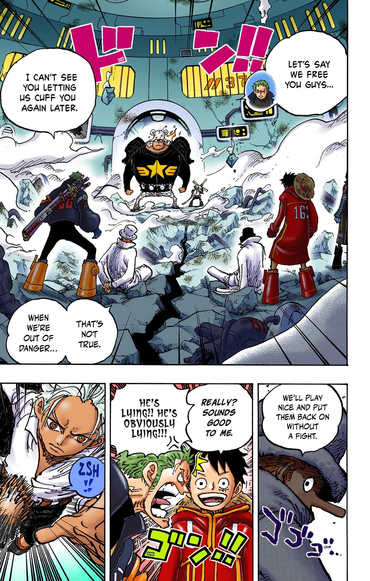 One Piece (Official Colored) Chapter 1076 page 3 - 