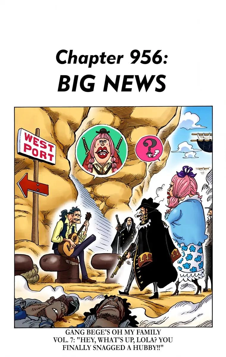 One Piece (Official Colored) Chapter 956 page 1 - 