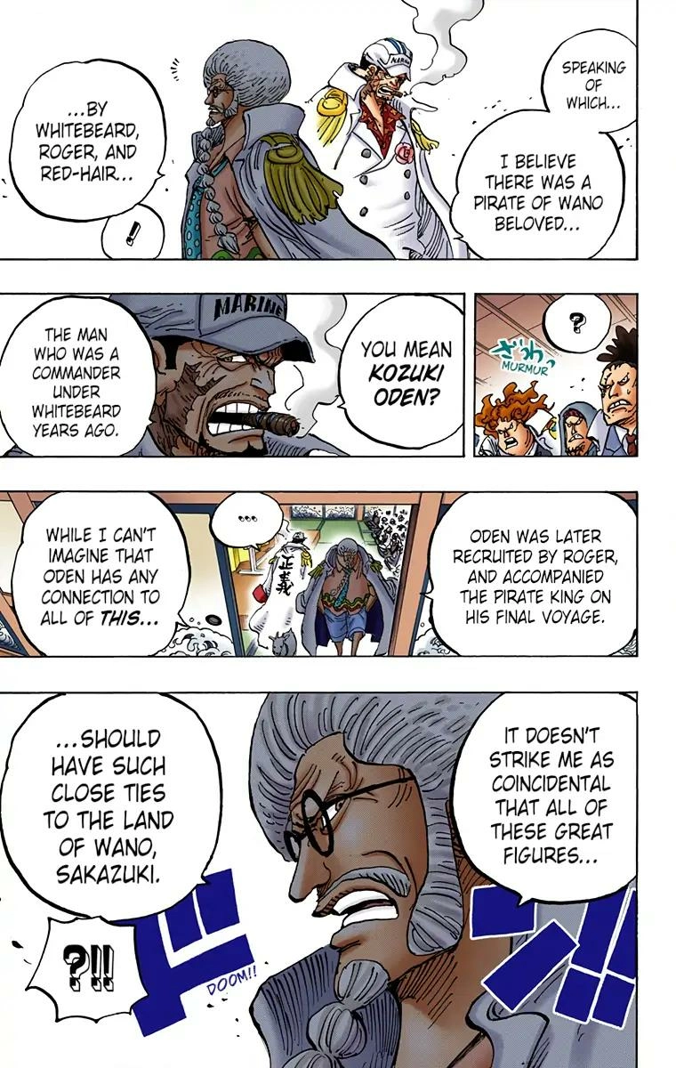 One Piece (Official Colored) Chapter 957 page 19 - 