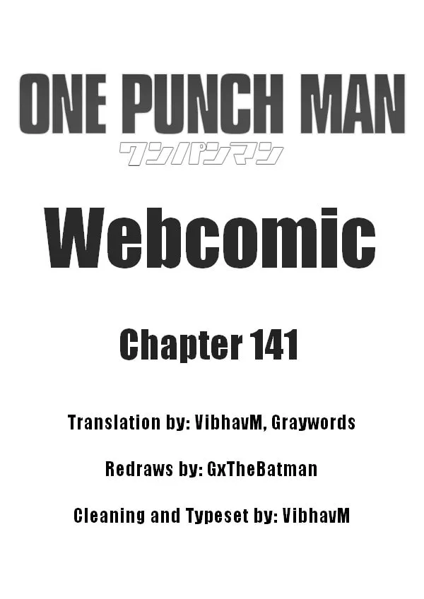 One Punch Man Chapter 141 page 1 - 