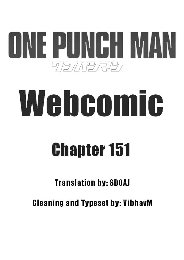 One Punch Man Chapter 151 page 1 - 