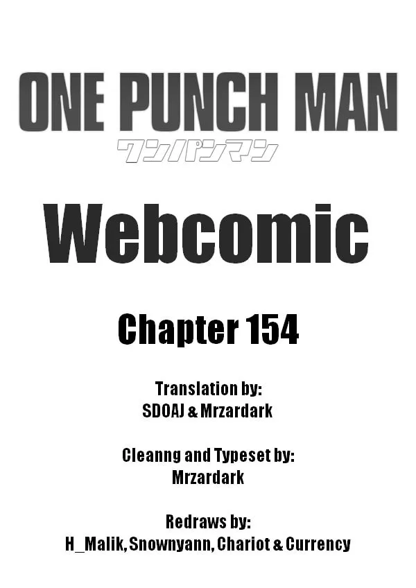 One Punch Man Chapter 154 page 1 - 