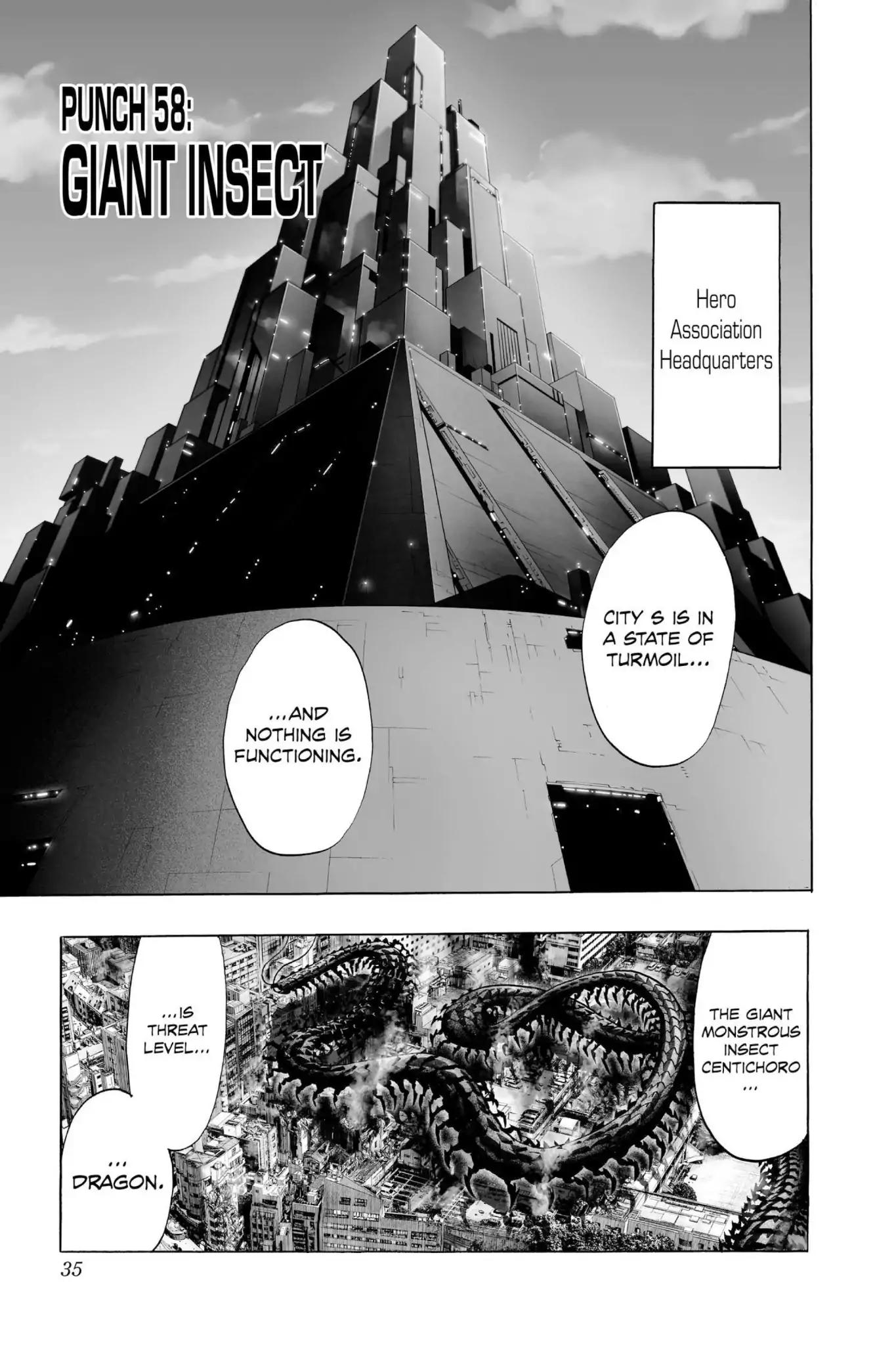 One Punch Man Chapter 58.1 page 1 - 