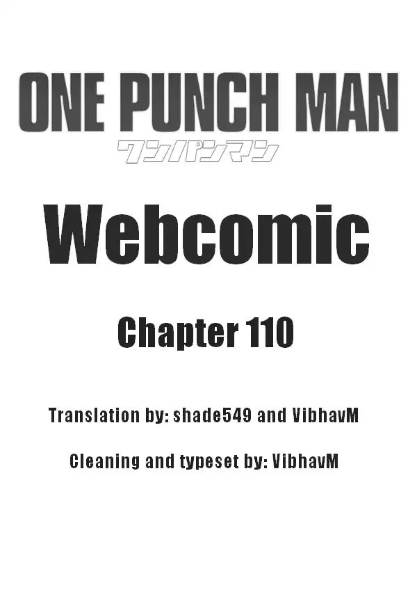 Onepunch-Man (One) Chapter 110 page 1 - 