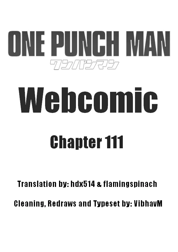 Onepunch-Man (One) Chapter 111 page 1 - 