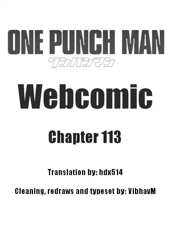 Onepunch-Man (One) Chapter 113 page 1 - 