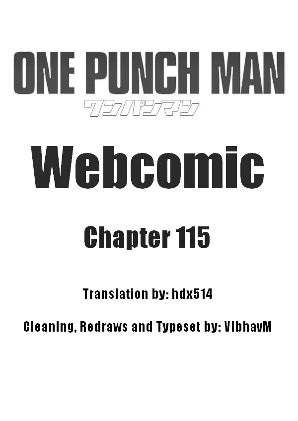 Onepunch-Man (One) Chapter 115 page 1 - 